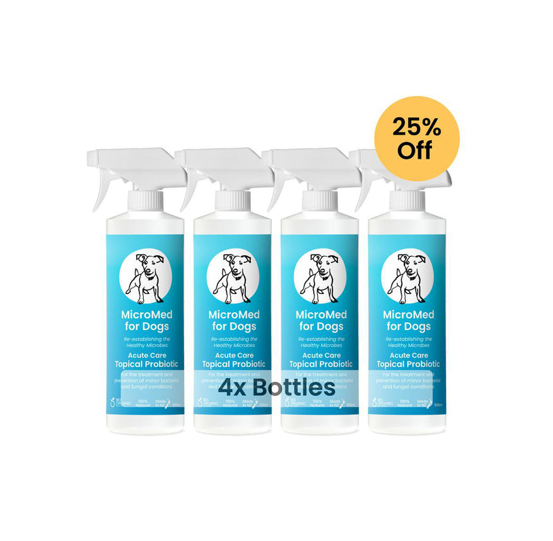 MicroMed for Dogs Acute Care – 500ml 4 for 3 Bundle